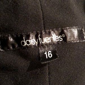 Daisy Fuentes black dress slacks
